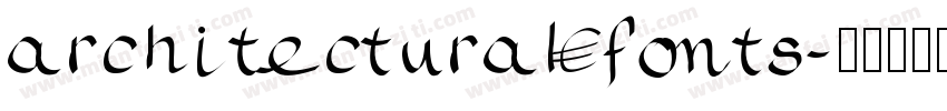 architectural fonts字体转换